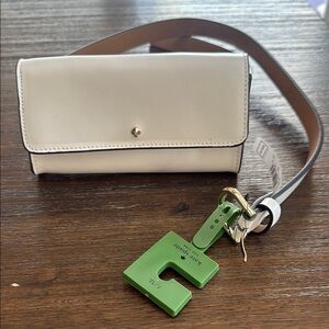 Kate Spade Belt Bag L/XL  Genuine Leather  White, NWT
